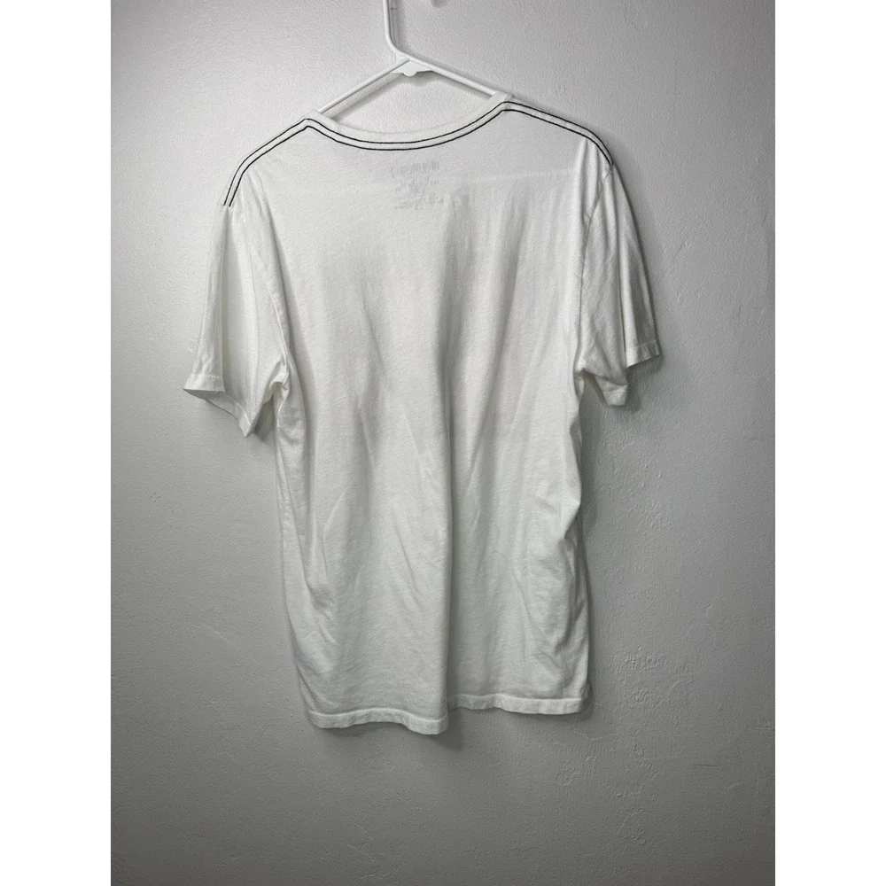 TRUE RELIGION Medium White Graphic Print T-Shirt -1869